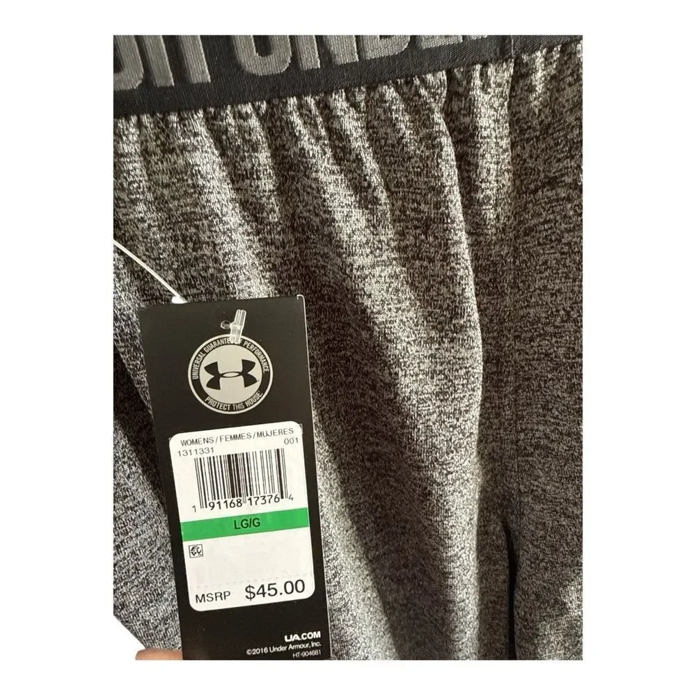 Under Armour Women’s Heathered Gray Banded Loose Joggers